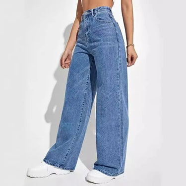 Jean Baggy Bleu Foncé Femme