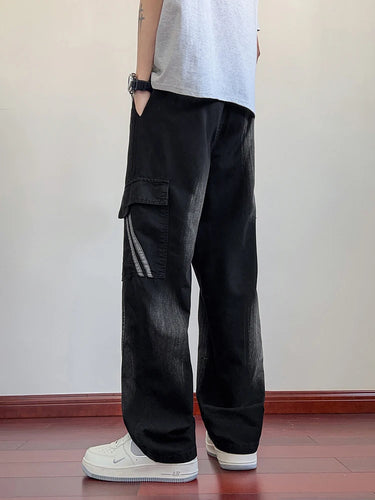 Jean Baggy Cargo Noir