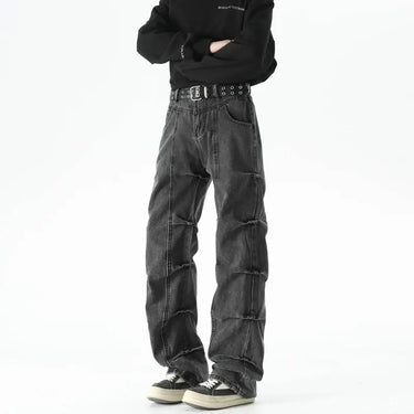 Jean Large A Plis Homme