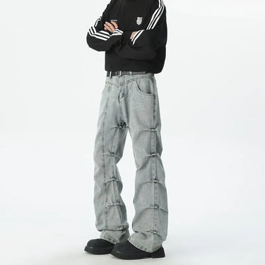 Jean Large A Plis Homme