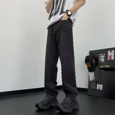 Jean Large Effiloché Homme