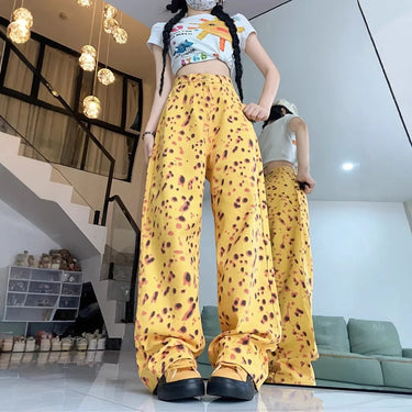 Jean Large Femme Jaune