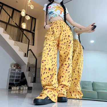 Jean Large Femme Jaune