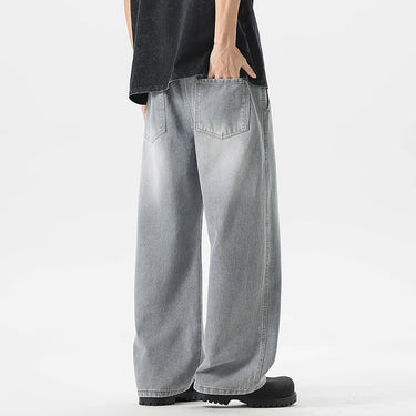 Jean Large Gris Clair Homme