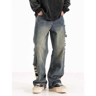 Jean Large Homme Déchiré