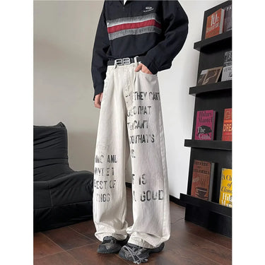 Jean Large Homme Ecriture