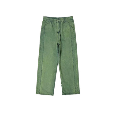 Jean Large Homme Vert