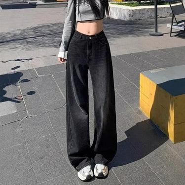 Jean Oversize Noir Femme