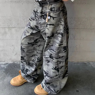 Pantalon Baggy Camouflage Femme