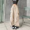Pantalon Large Femme Beige