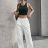 Pantalon Large Femme Blanc