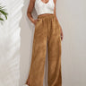 Pantalon Large Femme Terracotta