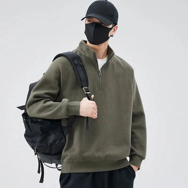 Pull Zippé Oversize Homme