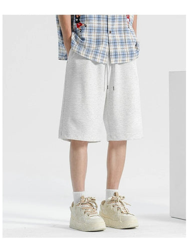 Short Large Homme Gris