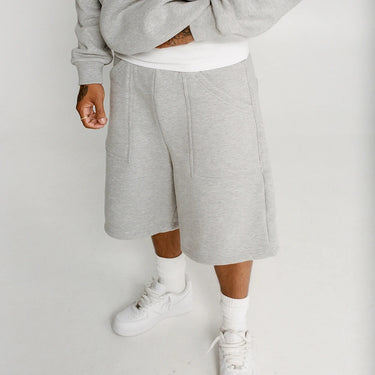 Short Oversize Homme Gris