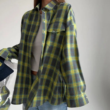 Chemise Oversize Femme Vert