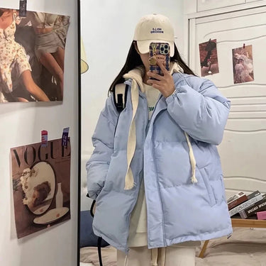 Doudoune Oversize Bleu