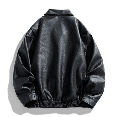 Blouson En Cuir Oversize Homme