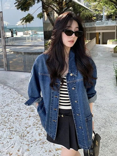 Veste Oversize Denim Femme