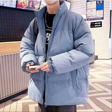 Doudoune Matelassée Bleu Homme