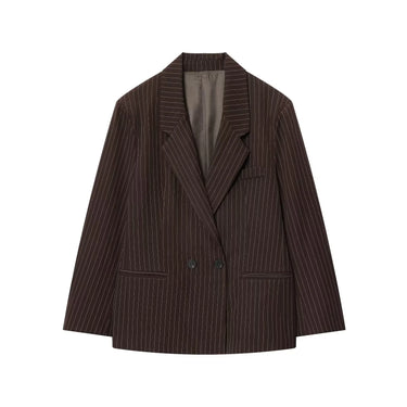 Blazer Oversize Marron Foncé Femme