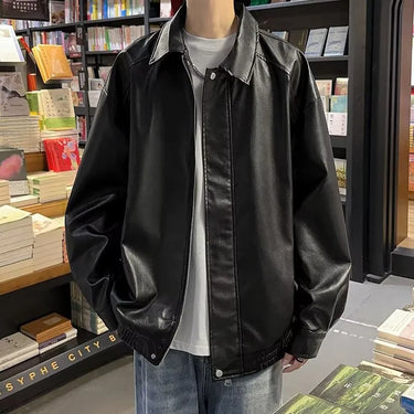 Veste En Cuir Baggy Homme