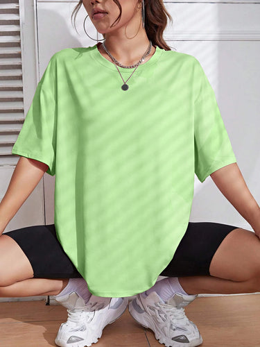 T-Shirt Oversize Femme Vert