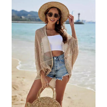 Cardigan Oversize Femme Crochet