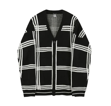 Cardigan Carreaux Homme