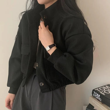 Manteau Ample Noir Femme