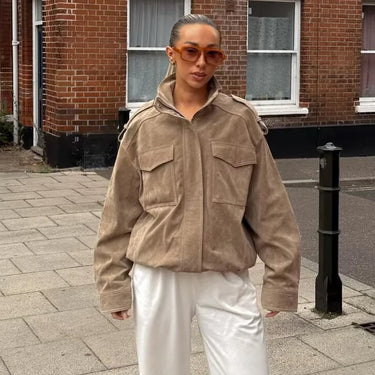 Manteau Oversize Daim