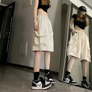 Short Large Beige Femme
