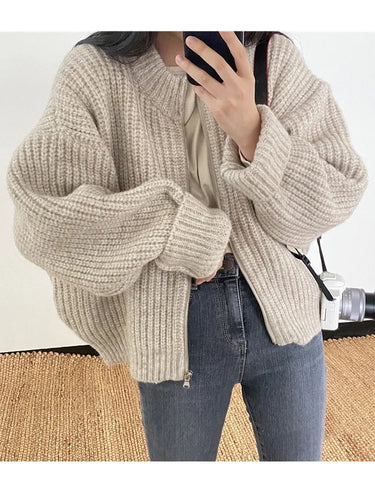 Pull Cardigan Oversize Femme