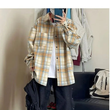 Chemise Oversize Homme Jaune