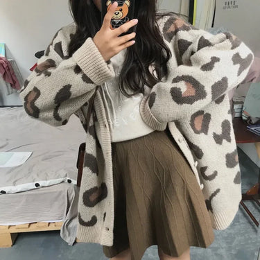 Cardigan Leopard Oversize