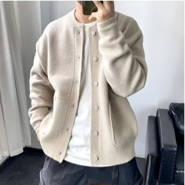Cardigan Oversize Homme Beige