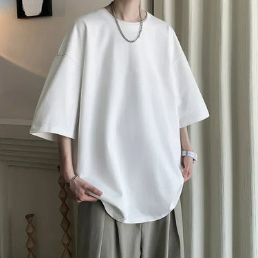 T-Shirt Oversize Homme Manche Mi Longue