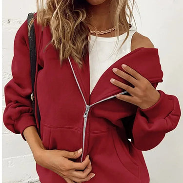 Pull Oversize Femme Rouge