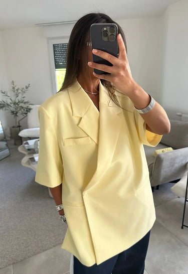 Blazer Oversize Jaune