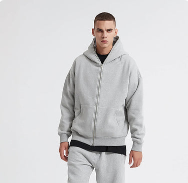 Hoodie Zippé Oversize Femme