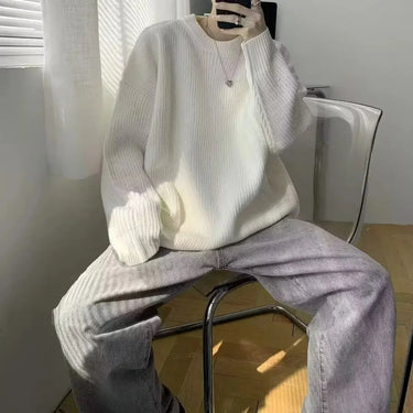 Pull Oversize Homme Blanc