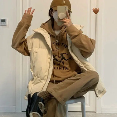 Veste Gilet Oversize Femme