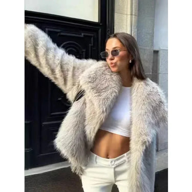 Manteau Oversize Fausse Fourrure