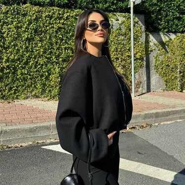 Manteau Oversize Femme Noir