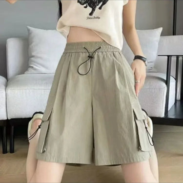 Short Large Kaki Femme