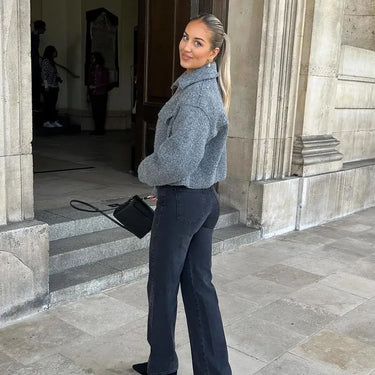 Veste Oversize Femme Tweed