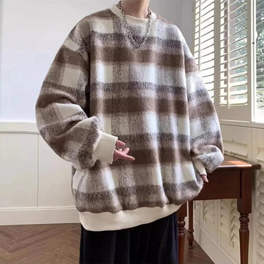 Pull Oversize Homme Col Rond