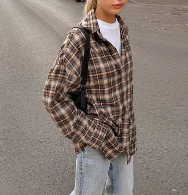 Chemise Oversize Femme Camel