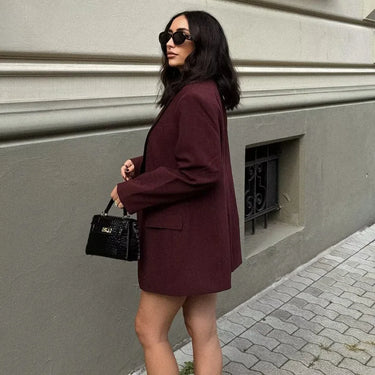 Blazer Oversize Bordeaux
