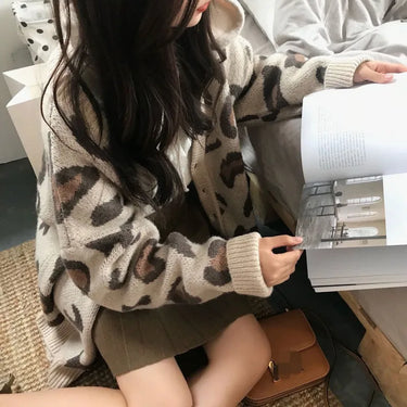 Cardigan Leopard Oversize